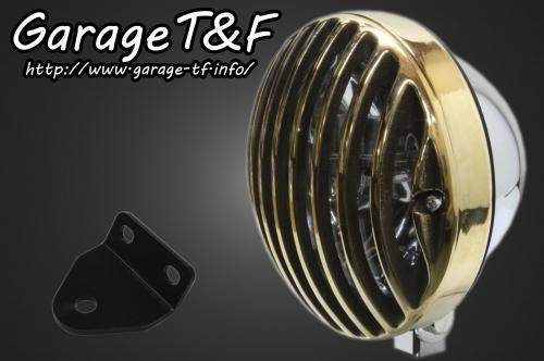 Garage T&F ガレージ 5.75インチバードゲージヘッドライト&ライトステーキット タイプC SR400 YAMAHA ヤマハ ヘッドライト 灯火類 電装系|ウェビック 店