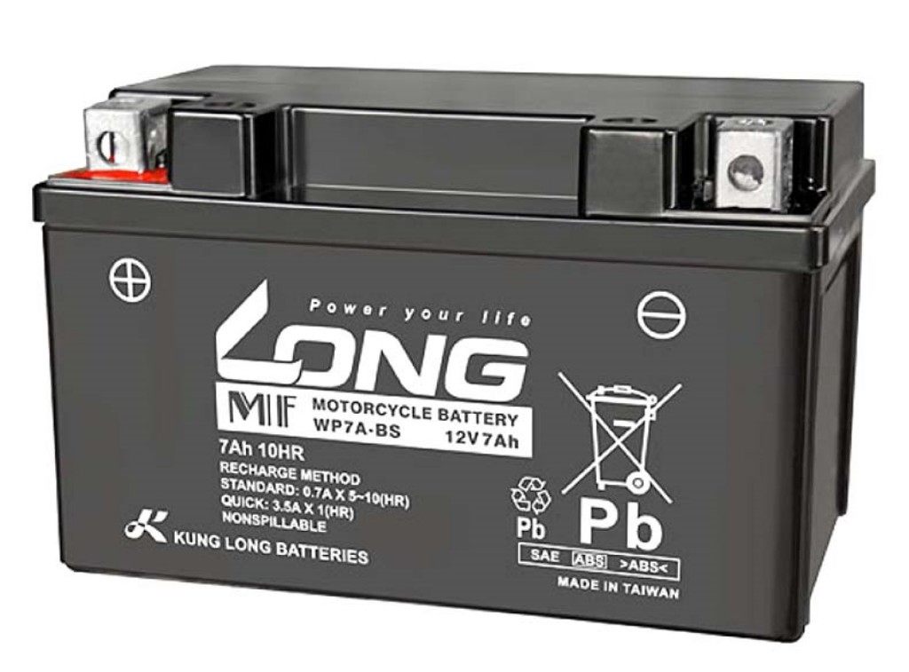 LONG ロング バッテリー 液入充電済 【WP7A-BS】 HONDA ホンダ KAWASAKI カワサキ SUZUKI スズキ YAMAHA ヤマハ 鉛系バッテリー バッテリー関連