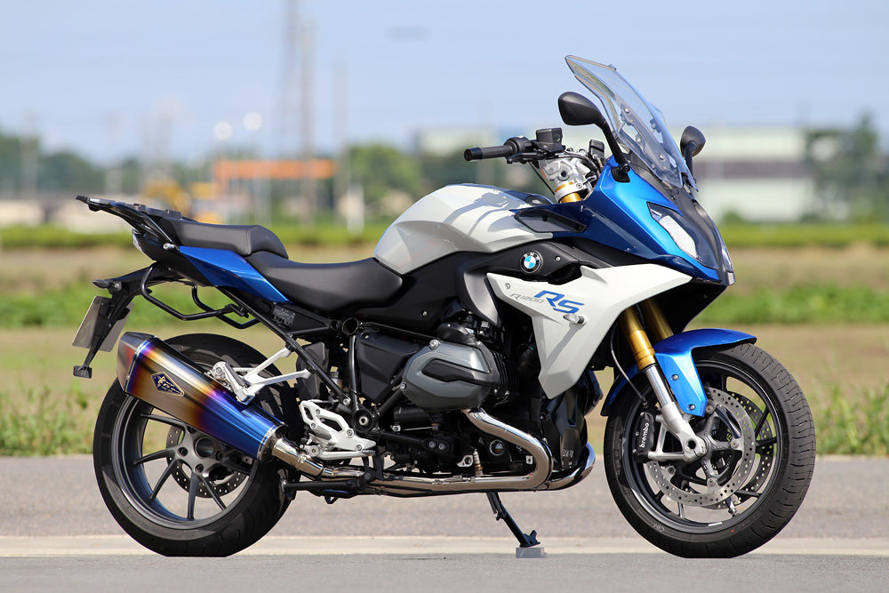 r&rsquo;s gear アールズギア ワイバン フルエキゾーストチタンマフラー R1200R R1200RS BMW フルエキゾーストマフラー マフラー サイレンサーカラー：ドラッグブルー｜ウェビック　店