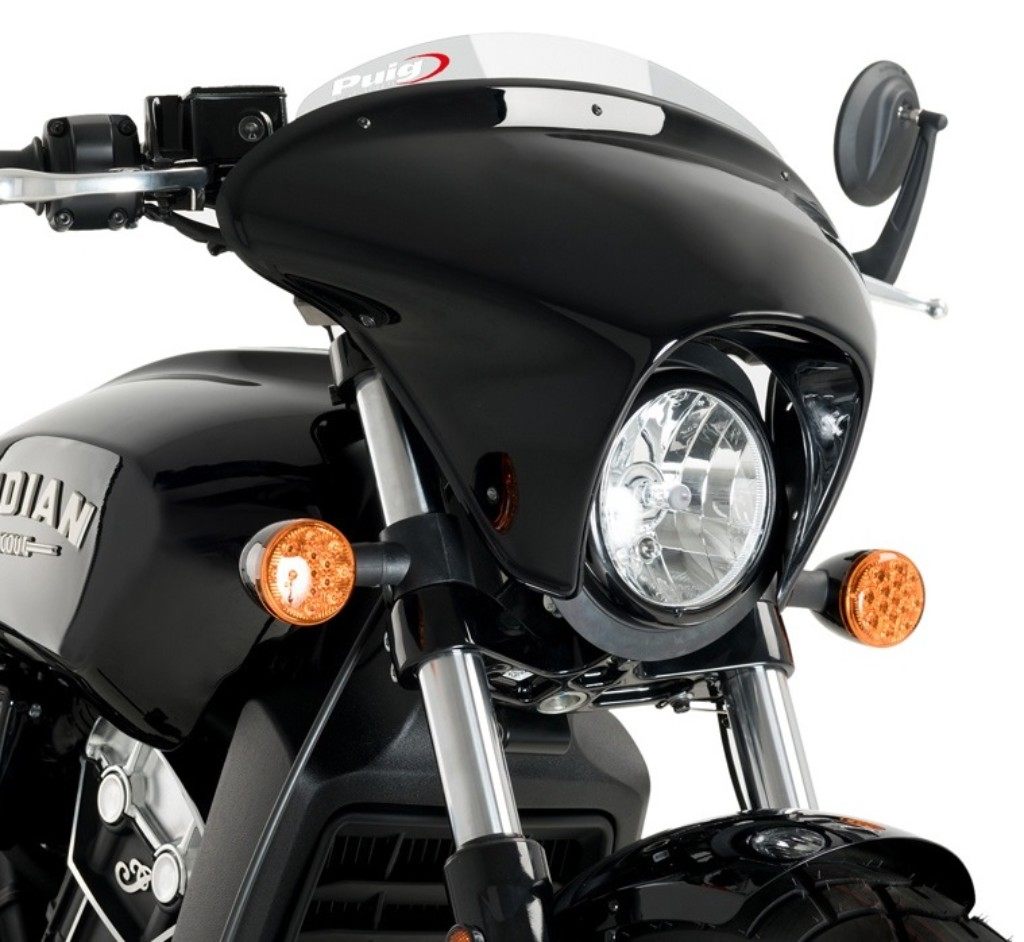 Puig プーチ ウインドシールド バットウイング SML(SPORT) Scout Bobber INDIAN MOTORCYCLE インディアン ビキニカウル カウル関連 外装
