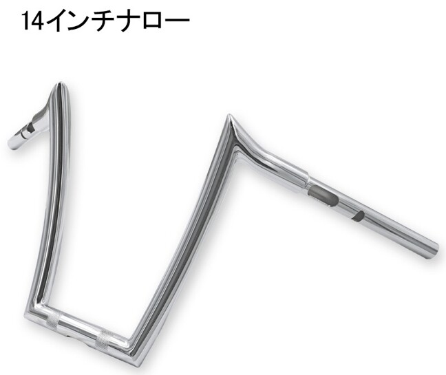 TRIJYA トライジャ ハンドル 般若バー 1-1/4ライザー装備車両 HARLEY-DAVIDSON ハーレーダビッドソン ハンドルバー|ウェビック 店