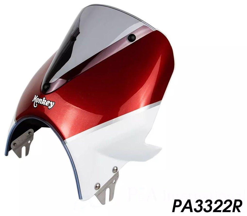 P&A International P&Aインターナショナル ヘッドライトフェアリング Monkey 125 HONDA ホンダ アッパーカウル・フロントカウル カウル関連 外装 カラー:パールネビュラレッド|ウェビック 店