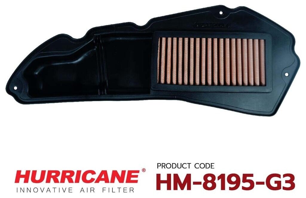 Hurricane Racing ハリケーンレーシング HURRICANE Motorcycle Air Filter Red Cotton ＆ Stainless Honda (PCX 160， Click ADV160) HM-8195 PCX160 CLICK160 ADV160 HONDA ホンダ エアクリーナー・エアクリーナーエレメント 吸気関連 エンジン