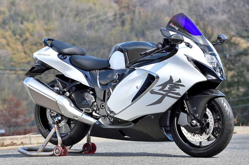 西日本産 YZF-R1 07-08 カーボントリムスクリーン スーパーコート
