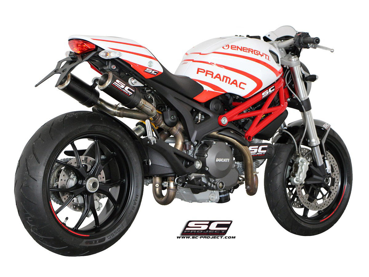 SC-PROJECT SCプロジェクト CR-Tサイレンサーツインスリップオンサイレンサー MONSTER1100/S MONSTER696 MONSTER796 DUCATI ドゥカティ スリップオンマフラー マフラー