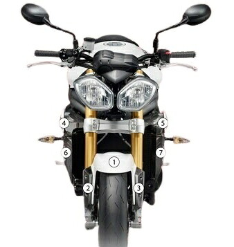 EAZI-GUARD イージーガード 車種別ストーンチッププロテクションフィルム 1050 SPEED TRIPLE TRIUMPH トライアンフ プロテクションフィルム・保護フィルム 外装 カラー：グロスサーフェス（艶あり）