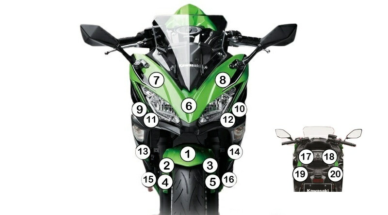 EAZI-GUARD イージーガード 車種別ストーンチッププロテクションフィルム NINJA 650 KAWASAKI カワサキ プロテクションフィルム・保護フィルム 外装 カラー：グロスサーフェス（艶あり）｜ウェビック　店