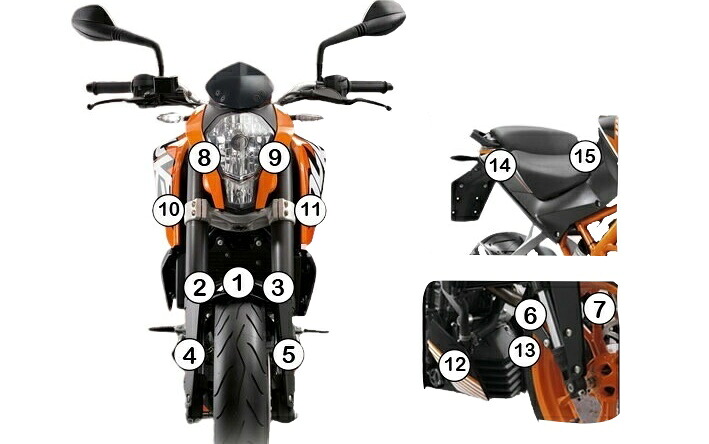 EAZI-GUARD イージーガード 車種別ストーンチッププロテクションフィルム 390 DUKE KTM プロテクションフィルム・保護フィルム 外装 カラー:マットサーフェス(艶なし)