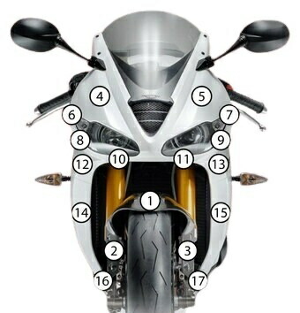 EAZI-GUARD イージーガード 車種別ストーンチッププロテクションフィルム 675 DAYTONA TRIUMPH トライアンフ プロテクションフィルム・保護フィルム 外装 カラー：グロスサーフェス（艶あり）