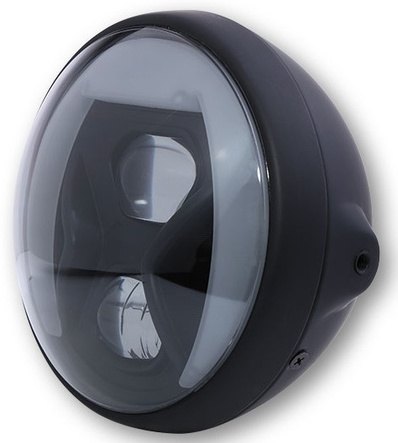 Highsider ハイサイダー 7-インチ LED ヘッドライト ブリティッシュスタイル タイプ 8 TFLベンドライティング付き 灯火類 電装系