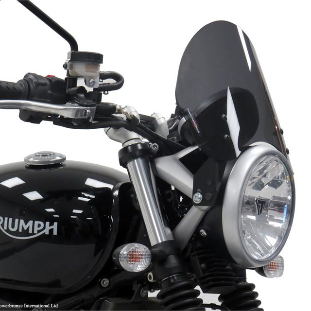 POWERBRONZE ネイキッド・スクリーン StreetTwin TRIUMPH トライアンフ スクリーン 外装 カラー：ライト・スモーク