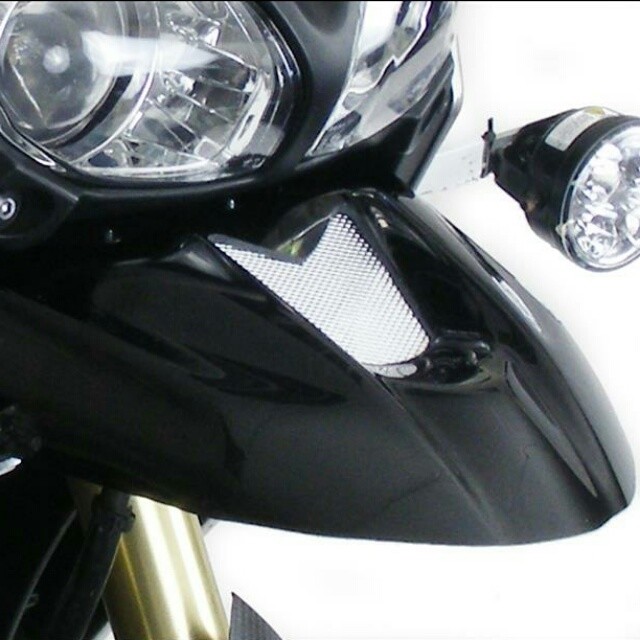POWERBRONZE アドベンチャービーク XT1200Z スーパーテネレ YAMAHA ヤマハ アッパーカウル・フロントカウル カウル関連 外装 カラー：マットブラック／シルバー メッシュ