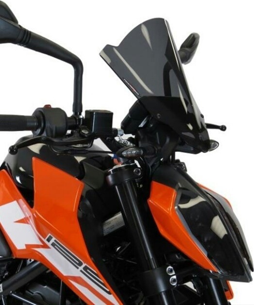 POWERBRONZE ネイキッドスクリーン【ロング】 DUKE 125 390 KTM スクリーン 外装 カラー：ダーク・スモーク