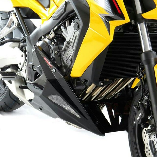 POWERBRONZE アンダーカウル CB650F HONDA ホンダ カウル関連 外装 カラー：マットブラック／シルバーメッシュ