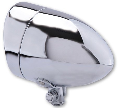 Shin-Yo シンヨー Chrome headlight Bullet LONG with visor ヘッドライト 灯火類 電装系｜ウェビック　店