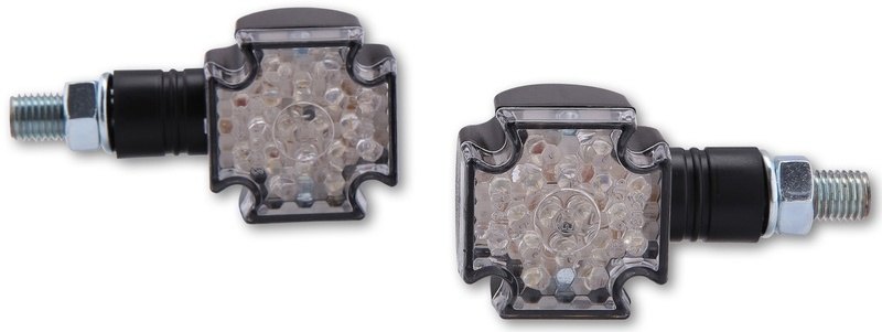 Shin-Yo シンヨー LED mini turn signal CROSS black short handle ウインカー 灯火類 電装系