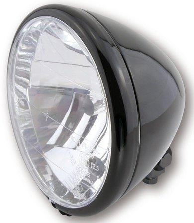 Shin-Yo シンヨー 6 1/2 Inch Main Headlight EL PASO black glossy ヘッドライト 灯火類 電装系|ウェビック 店