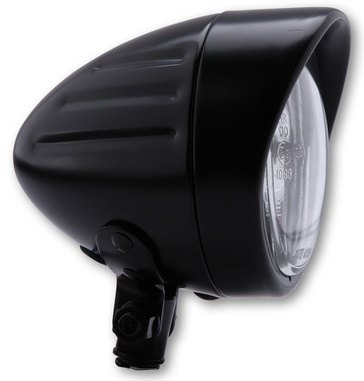 Shin-Yo シンヨー 90 mm Bullet Grooved spotlight with visor black satin finish ヘッドライト 灯火類 電装系|ウェビック 店