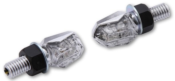 Shin-Yo シンヨー LED indicators Tiny chrome-plated clear glass ウインカー 灯火類 電装系