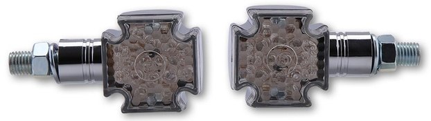 Shin-Yo シンヨー LED mini indicators CROSS chrome-plated short handle ウインカー 灯火類 電装系