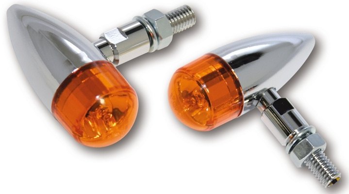Shin-Yo シンヨー Midi-Bullet turn signal chrome ウインカー 灯火類 電装系|ウェビック 店
