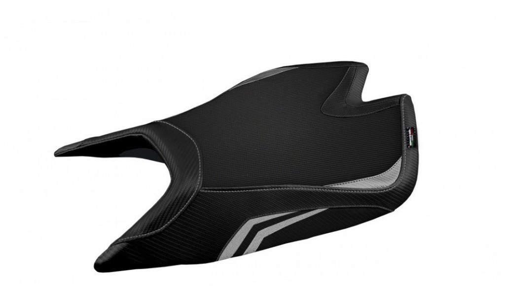 Tappezzeria Italia タッペッツェリア イタリア 純正シート用カバー NASHUA SPECIAL COLOR TUONO V4 FACTORY APRILIA アプリリア シートカバー シート関連 外装 張替え：なし / カラー：シルバー｜ウェビック　店