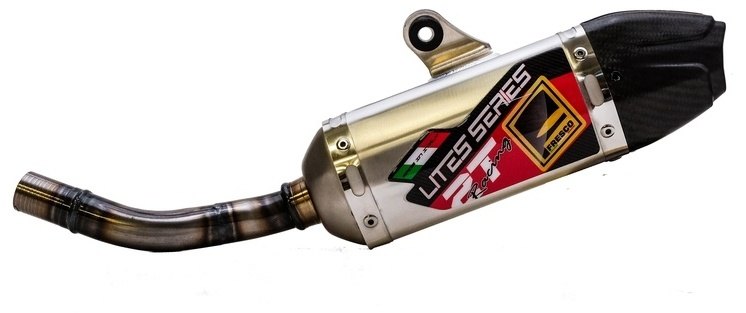 FRESCO フレスコ カービーマフラー 125 SE-R FACTORY RACING SIX DAYS SHERCO シェルコ スリップオンマフラー マフラー｜ウェビック　店