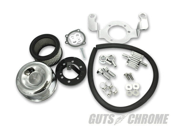GUTS CHROME ガッツクローム MOONEYES クロームド エアクリーナーキット DYNAファミリー CVキャブレター装着車 SOFTAILファミリー TOURINGファミリー HARLEY-DAVIDSON ハーレーダビッドソン エアクリーナー・エアクリーナーエレメント 吸気関連 エンジン｜ウェビック　店 14,189円