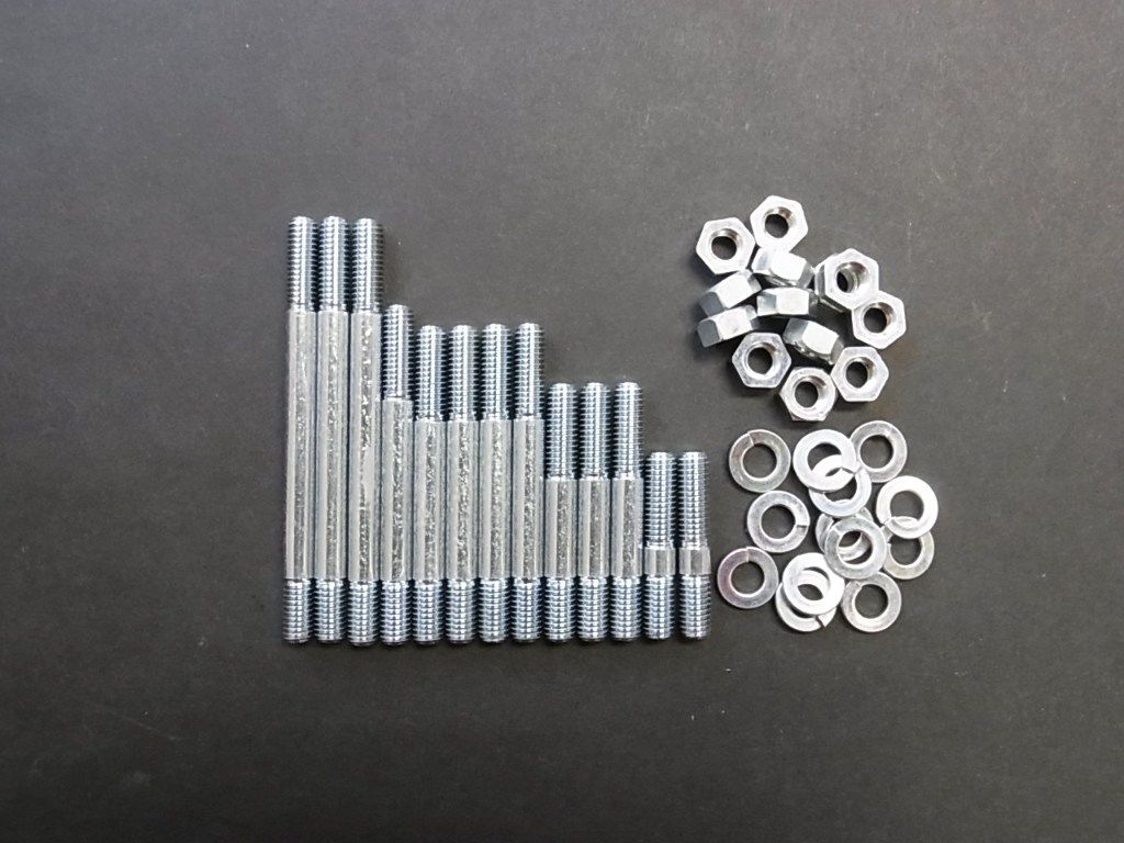 OUTLINE ひと通り スターター入れもの用M6スタッドボルトセット KH400 KH250 SS350 KAWASAKI カワサキ スタッドボルト 発動機一部分 発動機