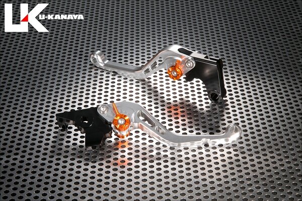 U-KANAYA ユーカナヤ スタンダードタイプ アルミビレットレバーセット SPEED TWIN 900 TRIUMPH トライアンフ ブレーキ・クラッチレバーセット ハンドル周辺パーツ ハンドル レバーカラー：シルバー / アジャスターカラー：グリーン