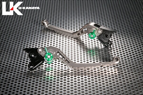 U-KANAYA ユーカナヤ スタンダードタイプ アルミビレットレバーセット X FORCE YAMAHA ヤマハ ブレーキ・クラッチレバーセット ハンドル周辺パーツ ハンドル レバーカラー：チタンカラー / アジャスターカラー：オレンジ / レバータイプ：ロング（レバー部全長：約173mm）