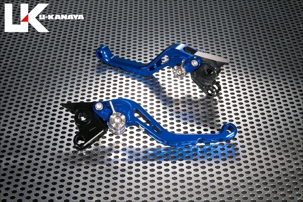 U-KANAYA ユーカナヤ スタンダードタイプ アルミビレットレバーセット X FORCE YAMAHA ヤマハ ブレーキ・クラッチレバーセット ハンドル周辺パーツ ハンドル レバーカラー：ブルー / アジャスターカラー：ブルー / レバータイプ：ショート（レバー部全長：約143mm） 9,898円