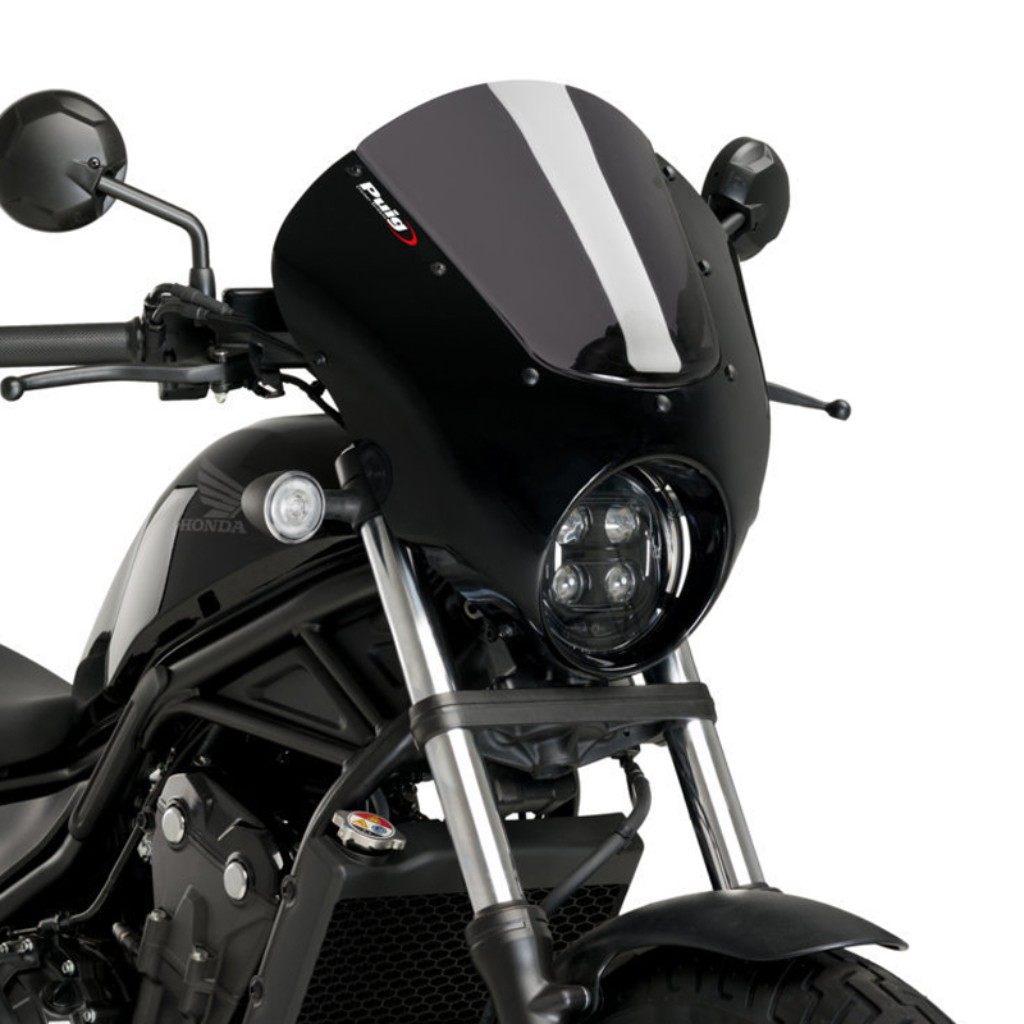 Puig (プーチ) セミフェアリング ダークナイト グロスブラック/スモークBONNEVILLE SPEEDMASTER 21115H