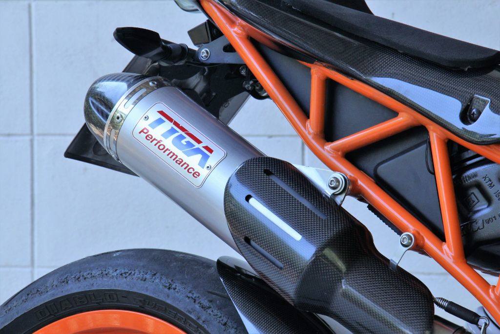 TYGA PERFORMANCE タイガパフォーマンス サイレンサー ラウンド、WSS300、ストリート、No fittings RC390 KTM 補修・汎用サイレンサー マフラー