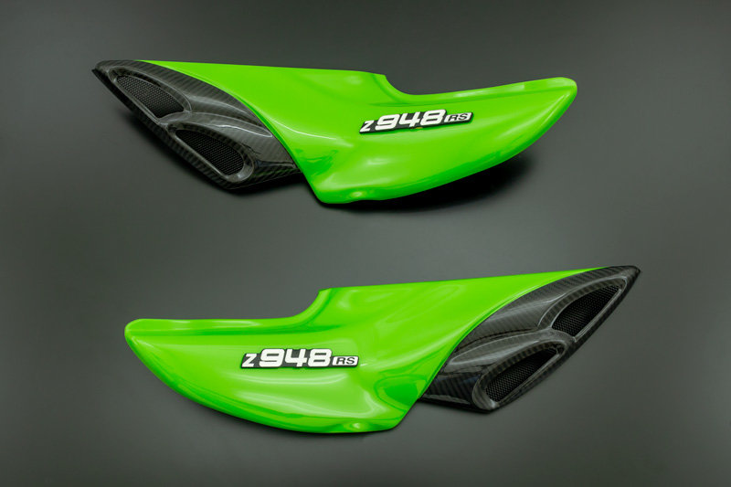 ARCHI アーキ Double Bubble Intake (D.B.I./ダブル・バブル・インテーク) Z900RS CAFE SE KAWASAKI カワサキ エアスクープ・エアダクト 外装 カラー:ライムグリーン|ウェビック 店