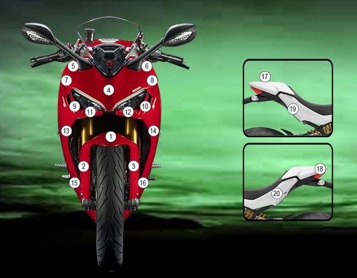 EAZI-GUARD イージーガード 車種別ストーンチッププロテクションフィルム SuperSport 950 DUCATI ドゥカティ プロテクションフィルム・保護フィルム 外装 カラー:マットサーフェス(艶なし)|ウェビック 店