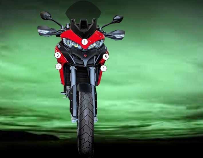 EAZI-GUARD イージーガード 車種別ストーンチッププロテクションフィルム Multistrada V2 DUCATI ドゥカティ プロテクションフィルム・保護フィルム 外装 カラー：マットサーフェス（艶なし）