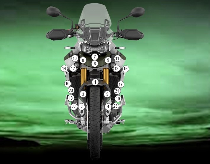 EAZI-GUARD イージーガード 車種別ストーンチッププロテクションフィルム Tiger 900 Rally Pro TRIUMPH トライアンフ プロテクションフィルム・保護フィルム 外装 カラー：グロスサーフェス（艶あり）