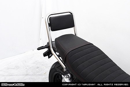 WirusWin ウイルズウィン バックレスト付きタンデムバー GB350S CB350RS HONDA ホンダ グラブバー・タンデムバー・シーシーバー 外装
