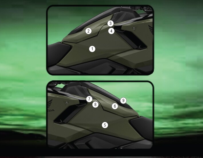 EAZI-GUARD イージーガード PPF FULL TANK PROTECTION NC750X HONDA ホンダ プロテクションフィルム・保護フィルム 外装 カラー：マットサーフェス (艶なし)