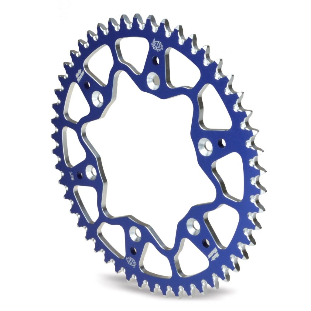 MOTOMASTER モトマスター 7075 レーシングMX リアスプロケット TT-R 230 WR 250 F R X 450 Enduro GP WRF 400 426 YZ 125 FX YZF YAMAHA ヤマハ ドリブンスプロケット・リアスプロケット 駆動系 丁数：53丁 / カラー：ブルー｜ウェビック　店