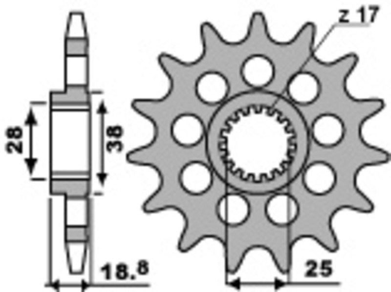 2021人気No.1の PBR ピービーアール Steel Standard Front Sprocket 16dana.ba