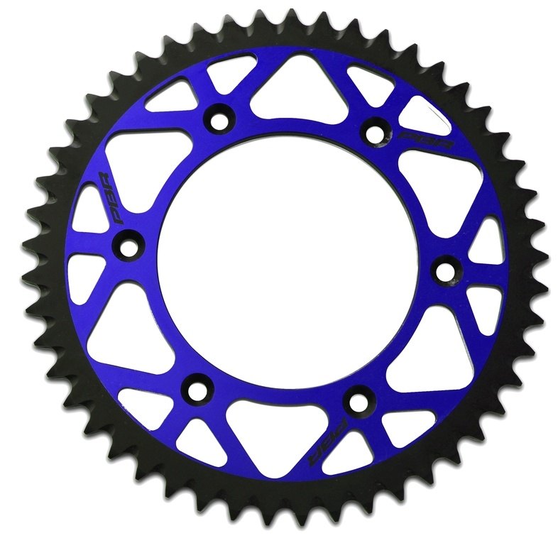 PBR ピービーアール ツインカラーアルミニウム製超軽量セルフクリーニング硬質アルマイトリアスプロケット YZ 125 TT-R 110 E 250 F WR 400 426 450 NX 650 DOMINATOR FX VIGOR SLR ENDURO GP Z XE XX X YAMAHA ヤマハ HONDA ホンダ FANTIC ファンティック 駆動系