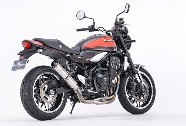 r’s gear アールズギア ワイバンクラシックR シリーズ UPタイプ Z900RS CAFE SE KAWASAKI カワサキ フルエキゾーストマフラー マフラー サイレンサーカラー：チタンポリッシュ
