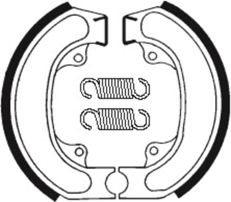 TECNIUM テクニウム Scooter/スチールオーガニックブレーキシュー BA080 ブレーキシュー ブレーキ
