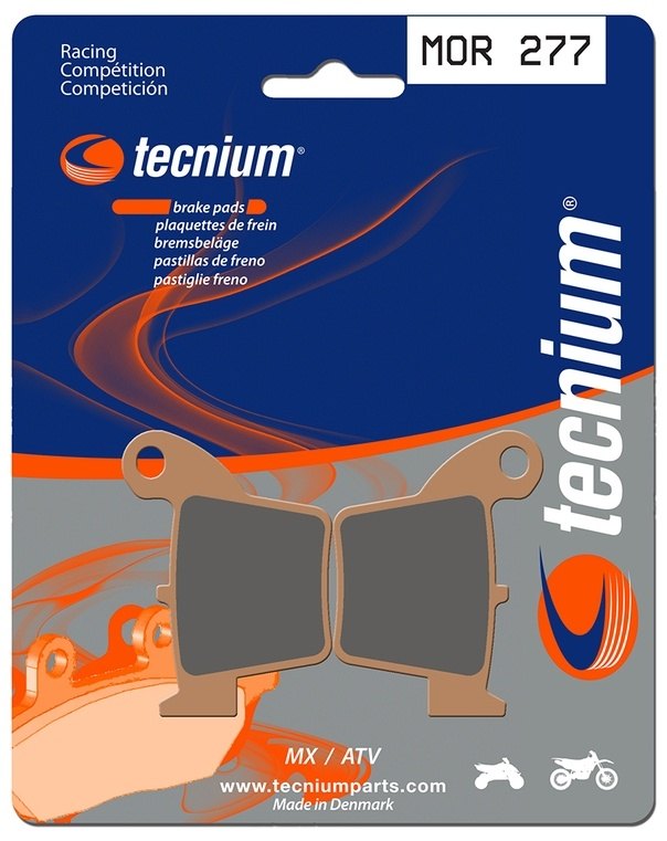 TECNIUM テクニウム レーシング MX/ATV 金属ブレーキパッド MOR277 MX 100 JUNIOR 14／17 16／19 85 SMX 12／12 TM ブレーキパッド ブレーキ