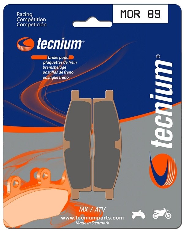 TECNIUM テクニウム レーシング MX/ATV 金属ブレーキパッド MOR89 YZ 85 LW BIG WHEELS 19／16 TT-R 125 E 65 80 YAMAHA ヤマハ ブレーキパッド ブレーキ