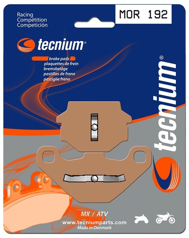 TECNIUM テクニウム レーシング MX/ATV 金属ブレーキパッド MOR192 MOTO 6.5 PEGASO 125 650 RX STARK TUAREG WIND AE 350 600 CROSS W16 W8 WMX 250 DXR APRILIA アプリリア CAGIVA カジバ DERBI デルビ ブレーキパッド ブレーキ