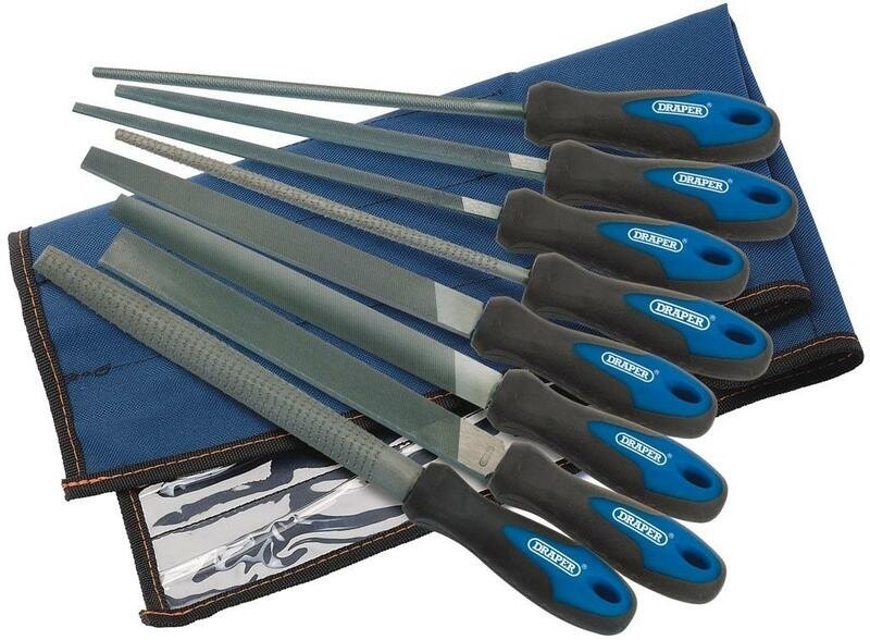 DRAPER ドラッパー ソフトグリップヤスリセット200mm 8点入り セット工具｜ウェビック　店
