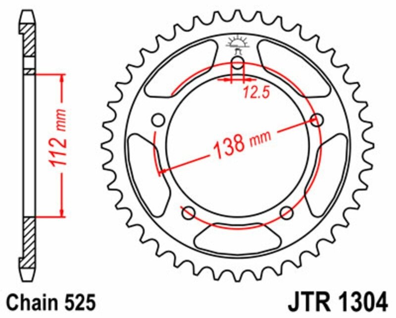 JT SPROCKETS JTスプロケット スチール製リアスプロケット スタンダード 1304-525 CB600 F-7、8、9、A、B、C、D Hornet CBF600 N-4、5、6、7 S-4、5 ABS S-6、7 Cowl CBR600 SE USA仕様 FV、FW F 3 F-B、C、D、E CBR900 RR T、V、W、X Fire Blade HONDA ホンダ 駆動系